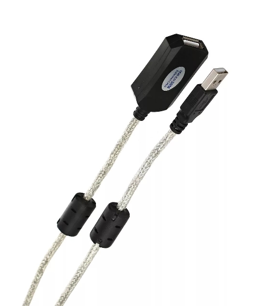 Кабель-адаптер VCOM VUS7049-25M USB2.0-repeater, удлинительный активный Am-->Af 25м