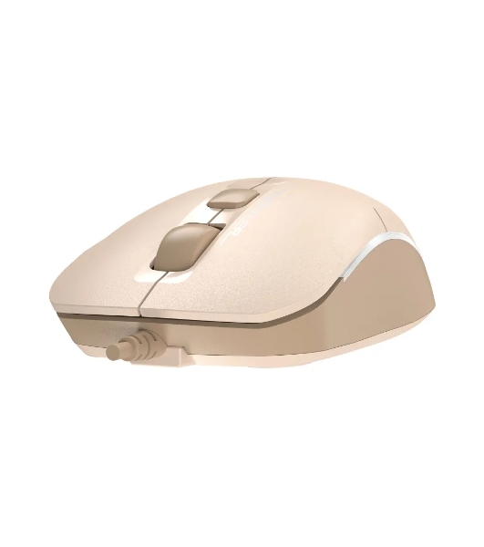 Мышь проводная A4Tech Fstyler FM26 бежевый/коричневый, 1600 dpi, USB, кнопки - 4