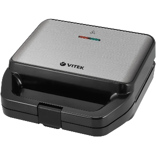 Вафельница Vitek VT-2626 850Вт черный/серебристый
