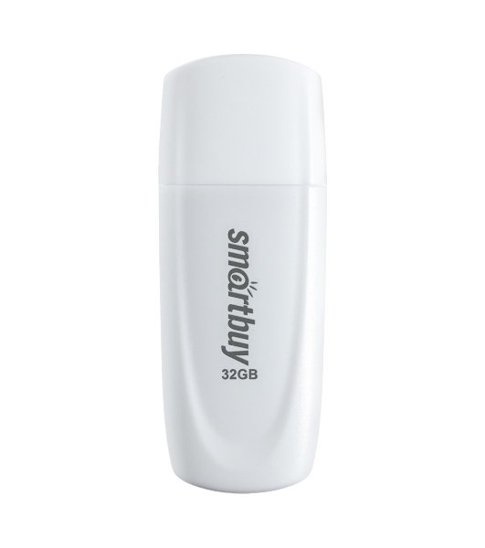 Флешка USB Smartbuy Scout white (SB032Gb2SCW), 32Gb, USB 2.0, R/W 15/5, белый