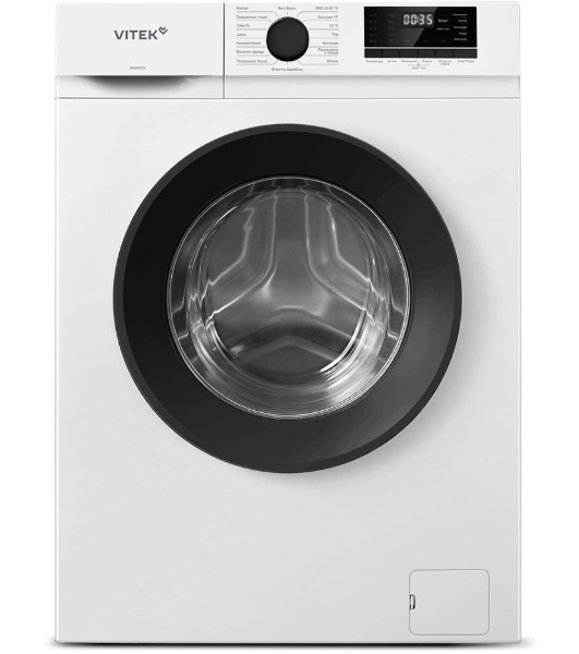 Стиральная машина Vitek VT-WME6008 белый, загрузка фронтальная 6 кг, 1000 об/мин, класс A++