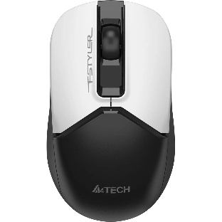 Мышь беспроводная A4Tech Fstyler FG12 белый/черный, 1200 dpi, радиоканал, USB, кнопки - 3