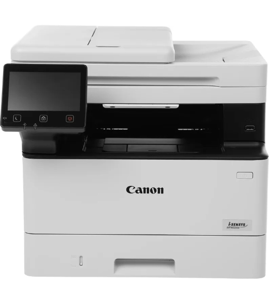 МФУ лазерное Canon I-SENSYS MF463dw II, (7188C008), (A4, 40ppm, 1200dpi print, 600dpi scan, 1200MHz, 1Gb, Duplex, DADF50, 250sheets+100universal tray, PostScript USB, RJ-45, Wi- Fi) (Cart. 070/070H)