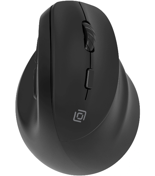 Мышь беспроводная Oklick 688MW ERGO черный, 2400 dpi, радиоканал, Bluetooth, USB, кнопки - 6