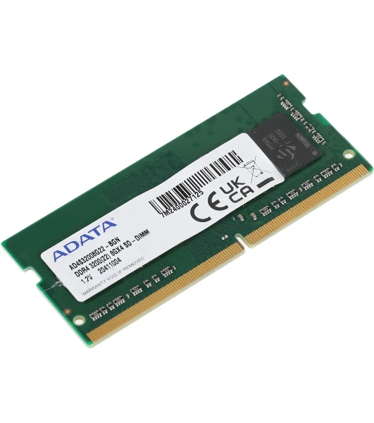 Оперативная память ADATA, DDR4, 8GB (1x8GB), 3200MHz, CL22, SO-DIMM, OEM