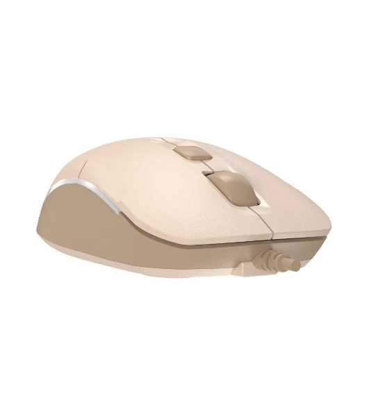 Мышь проводная A4Tech Fstyler FM26 бежевый/коричневый, 1600 dpi, USB, кнопки - 4
