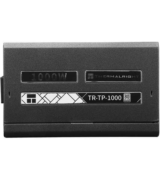Блок питания Thermalright, 1000W 80+ Platinum (ATX, 3.0, PCIe 5.0, Full modular, 1x24(20+4)pin, 1xCPU 8(4+4)pin, 2xPCIe*2 8(6+2)pin, 1x12VHPWR PCIe 5.0 12+4pin 600мм, 6xSATA3, 4xMOLEX4pin, Active, 120x120мм, 150x140x86мм, APFC, OPP, OVP, OTP, OCP, SCP, UVP, черный)