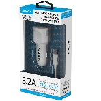 Автомобильное зарядное устройство Maxvi CCM-522 Plus M белый 5.2A, фото4