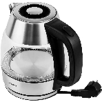 Чайник электрический Centek CT-0018, 1.2л, 1600Вт, стекло, серебристый, фото5