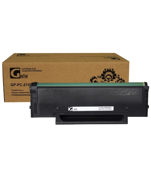 Заправочный комплект GalaPrint GP-PC-211EV для принтеров Pantum P2200/P2207/P2500/P2506/P2507/P2516/P2518/M6500/M6506/M6507/M6550/M6557/M6600/M6607 (тонер 65гр 4 шт +'вечный' чип + воронка)