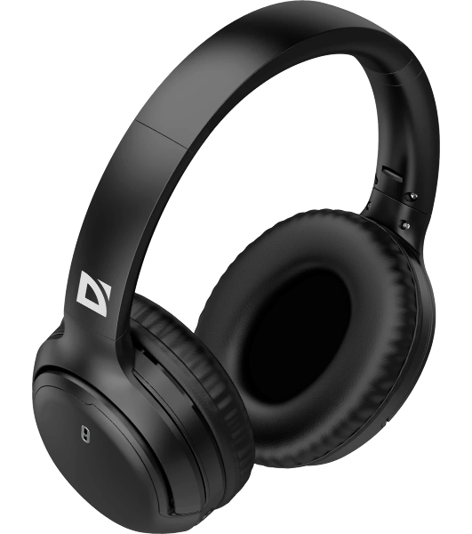 Беспроводные/проводные наушники Defender FreeMotion B1035 черный, накладные, Bluetooth + проводной, складная конструкция