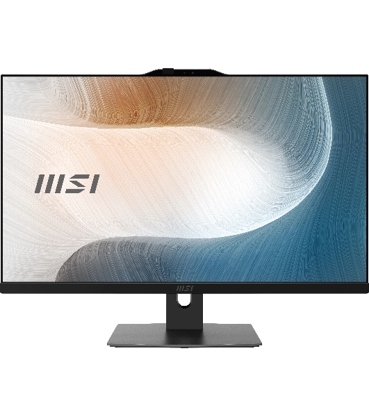 Моноблок MSI Modern AM272P 1M AiO 27' FHD(1920x1080)IPS AG Non-touch, Core i5-120U (1.4GHz), 16Gb DDR5(2x8GB),512Gb SSD M.2,Intel UHD,WiFi,BT,camera,WirelessKB&mouse Eng/Rus,NoOS,1y war-ty,черный (9S6-AF8231-890)