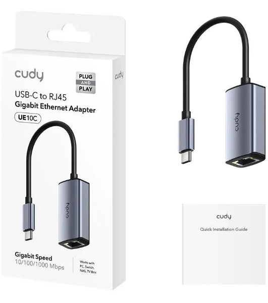 Сетевой адаптер CUDY Gigabit Ethernet Cudy UE10C USB Type-C