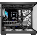 Компьютерный корпус без блока питания PCCOOLER C3 T500 BK, Panoramic Mid Tower, Black, TG, 0.7 SPCC, no fans ATX, mATX, mITX 175/400/200мм 1x2.5', 2x3.5', 6xPCI 1xUSB-C 3.1, 2xUSB-A 3.0 415x295x368mm, фото10