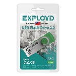 Флешка USB Exployd 530 Green (EX032Gb530-G), 32Gb, USB 2.0, R/W 20/10, зеленый, фото 1