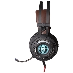 Гарнитура QUMO Atlantis чёрный, проводная, USB, подсветка, фото4