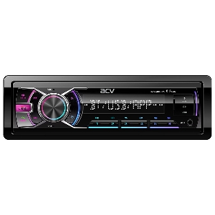 Автомагнитола ACV AVS-601UBM, 1 DIN, Bluetooth, USB Type-A, AUX, пульт ДУ