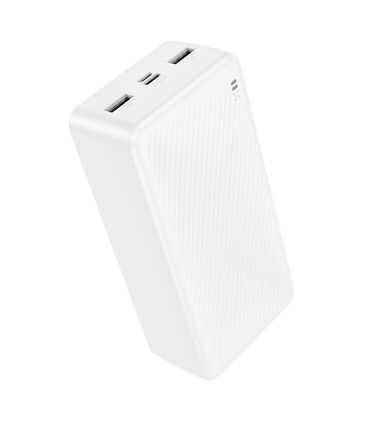 Портативный аккумулятор BOROFONE (6941991116421) BJ55B 30000mAh 2USB 2A LED-индикатор, белый