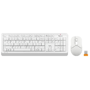 Комплект клавиатура+мышь A4Tech FStyler FG1012 беспроводной, USB, 1200 DPI, белый