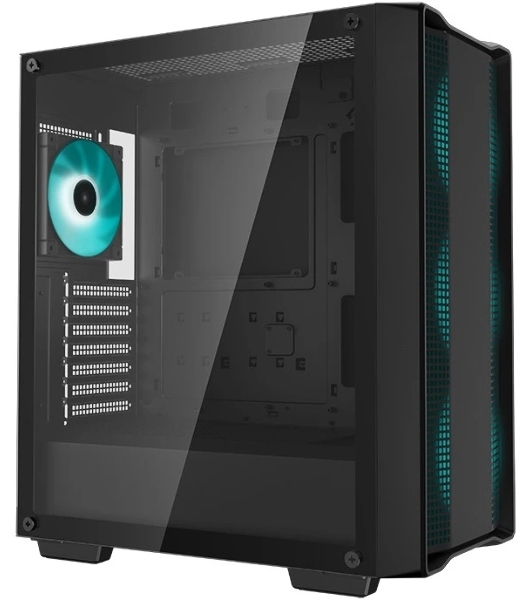 Корпус ATX Deepcool CC560 V2 черный, без БП, боковая панель из закаленного стекла, USB 3.0, USB 2.0, audio