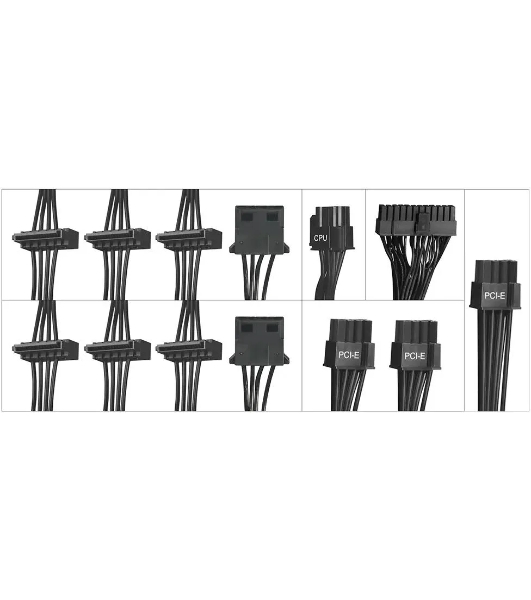Блок питания Digma DPSU-650W-WH RTL, 650Вт, 80 PLUS, 120мм, черный