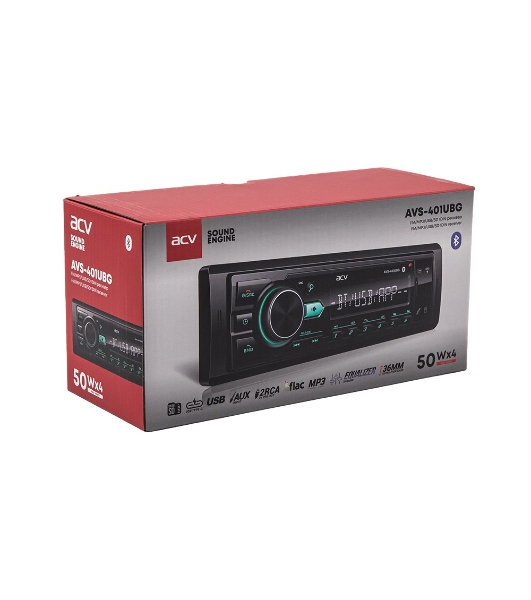 Автомагнитола ACV AVS-401UBG, 1 DIN, Bluetooth, USB Type-A, AUX