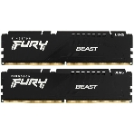 Оперативная память Kingston Fury Beast, DDR5, 32GB (2x16GB), 5600MHz, CL40, DIMM, с радиаторами, черный, фото4
