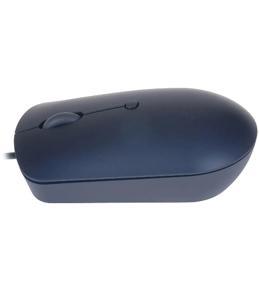 Мышь проводная Lenovo 540 синий, 2400 dpi, USB-C, кнопки - 4