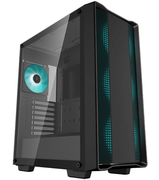 Корпус ATX Deepcool CC560 V2 черный, без БП, боковая панель из закаленного стекла, USB 3.0, USB 2.0, audio