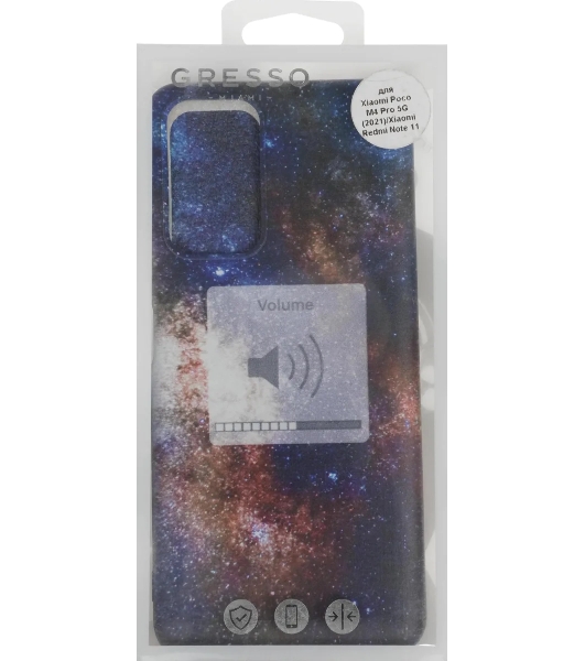 Чехол (клип-кейс) Gresso Meridian, для Xiaomi Poco M4 Pro 5G, черный gr17aaae8992