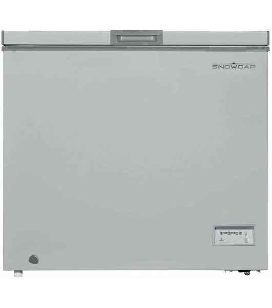 Морозильный ларь SNOWCAP CF-200ЕS серебристый глухая крышка, 200л
