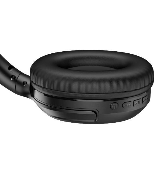 Беспроводные/проводные наушники Defender FreeMotion B1035 черный, накладные, Bluetooth + проводной, складная конструкция