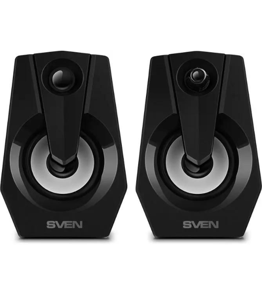 Акустическая система SVEN 370 2.0 черные (2x2W, USB, RGb подсветка)