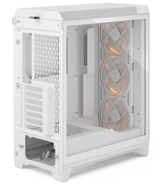 Корпус Fractal Design Meshify 3 White RGB TG Clear Tint, Midi-Tower, белый, 3 x 140 мм