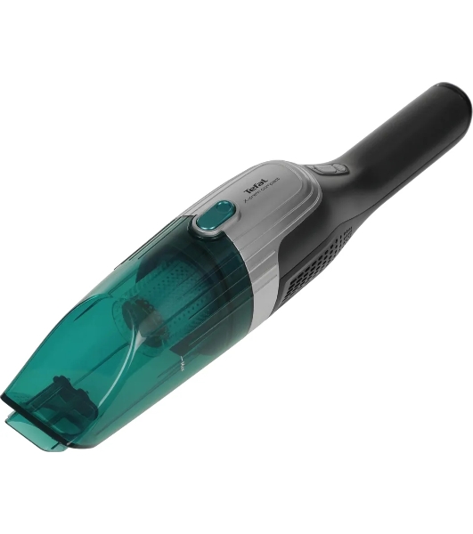 Пылесос вертикальный Tefal Xtrem Compact Essential TY1239WO лазурный/серый, питание от аккумулятора, 145 Вт, уборка сухая, пылесборник 0.4 л