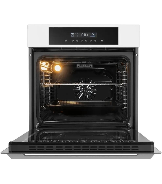 Шкаф духовой электрический Maunfeld AEOD60103W, 60л, дверца с 3 стеклами, белый