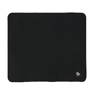 Коврик для мыши Gembird MP-35-30-BLACK, черный, 350х300х3мм, ткань/резина, оверлок, коробка