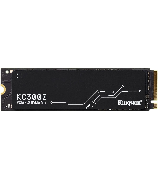 Накопитель SSD Kingston 512Gb M.2 KC3000 SKC3000S/512G (PCI-E 4.0 x4, up to 7000/3900Mbs, 3D TLC, NVMe, 400TbW, Phison E18, 22х80мм, LP heatsink)