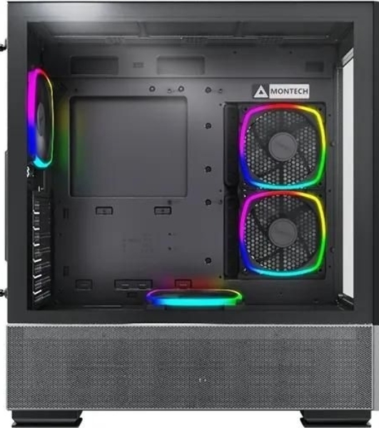 Компьютерный корпус Montech SKY TWO черный без БП ATX 3x140мм 2xUSB3.0 1xUSB3.1 audio bott PSU