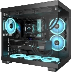 Компьютерный корпус без блока питания PCCOOLER C3 T500 BK, Panoramic Mid Tower, Black, TG, 0.7 SPCC, no fans ATX, mATX, mITX 175/400/200мм 1x2.5', 2x3.5', 6xPCI 1xUSB-C 3.1, 2xUSB-A 3.0 415x295x368mm, фото15