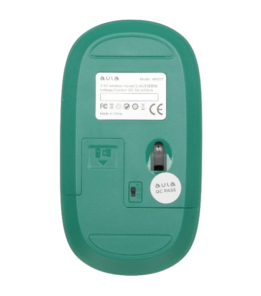 Мышь беспроводная AULA AM207 Green