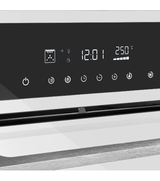 Шкаф духовой электрический Maunfeld AEOD60103W, 60л, дверца с 3 стеклами, белый