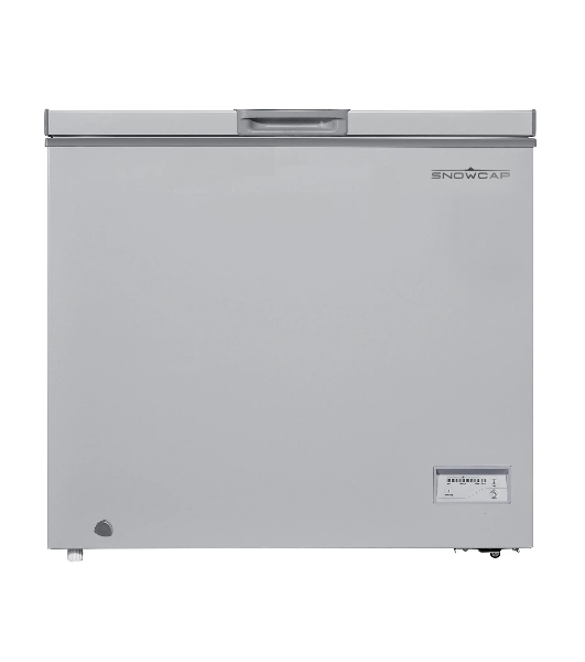 Морозильный ларь SNOWCAP CF-250ES серебристый глухая крышка, 250л
