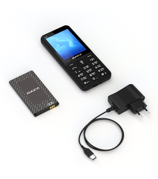 Мобильный телефон Maxvi C38 черный