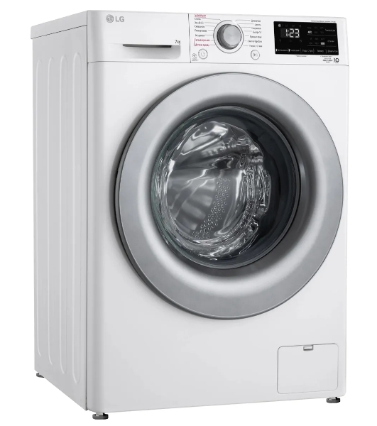Стиральная машина LG F2V3HS4W белый, загрузка фронтальная 7 кг, 1200 об/мин., класс: A