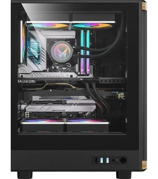 Компьютерный корпус Aerocool/Formula TimberLine T1 черный без БП ATX 4x120мм 1xUSB 2.0 1xUSB 3.0 1xUSB3.1 audio bott PSU