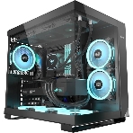 Компьютерный корпус без блока питания PCCOOLER C3 T500 BK, Panoramic Mid Tower, Black, TG, 0.7 SPCC, no fans ATX, mATX, mITX 175/400/200мм 1x2.5', 2x3.5', 6xPCI 1xUSB-C 3.1, 2xUSB-A 3.0 415x295x368mm, фото16