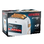 Тостер Centek CT-1420 белый, 750 Вт, 2 слота, фото5