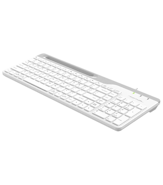 Клавиатура проводная A4Tech Fstyler FK25, USB, белый/серый