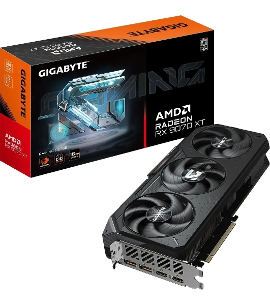 Видеокарта Gigabyte AMD Radeon RX 9070XT GAMING OC-16GD PCI-E (GV-R9070XTGAMING OC-16GD)
